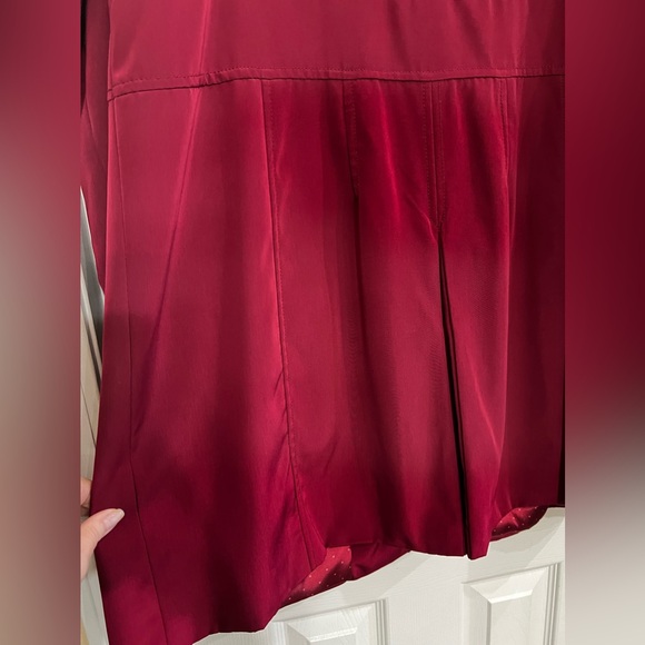 Merona, Single Breasted Water Repellent-Wine/Burgundy-Trench Rain Coat. - Picture 10 of 15